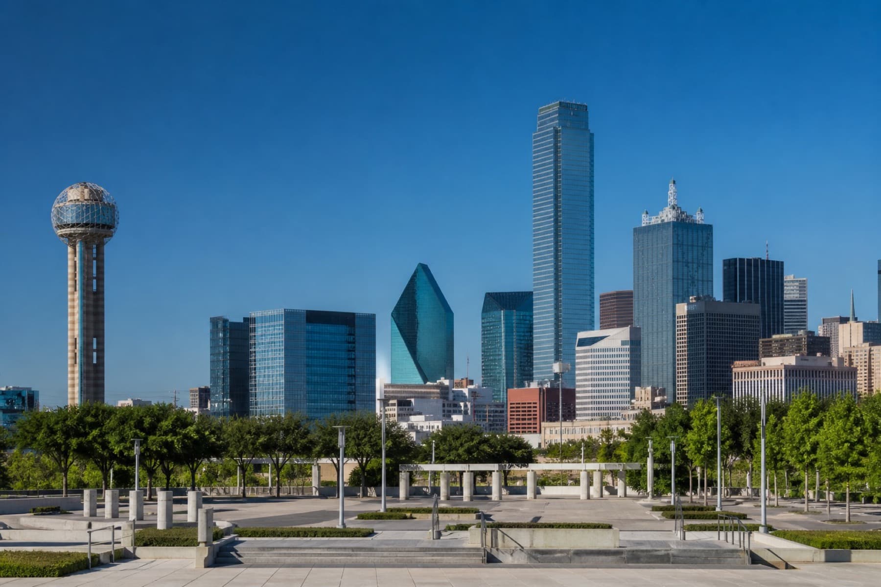 Dallas Texas skyline representing Ethreon North Texas property services