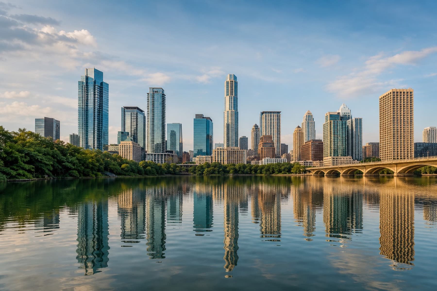 Austin Texas skyline representing Ethreon Central Texas property services